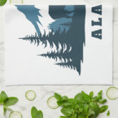 Aangepaste naam & tekst ALASKA Theedoek (Gevouwen)