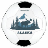 Aangepaste naam & tekst ALASKA Voetbal (Voorkant)