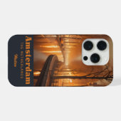Aangepaste naam / tekst Amsterdam iPhone Hoesje (Achterkant horizontaal)