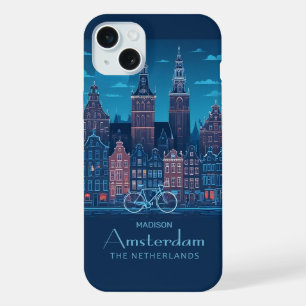 Aangepaste naam / tekst Amsterdam iPhone 15 Plus Case