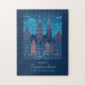 Aangepaste naam / tekst Amsterdam Legpuzzel (Verticaal)
