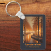 Aangepaste naam / tekst Amsterdam Sleutelhanger (Voorkant)