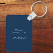 Aangepaste naam / tekst Amsterdam Sleutelhanger (Achterkant)