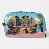 Aangepaste naam & tekst Amsterdam Toilettasje (Voorkant)