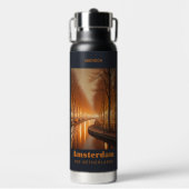 Aangepaste naam / tekst Amsterdam Waterfles (Voorkant)