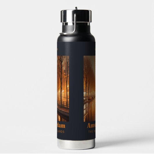 Aangepaste naam / tekst Amsterdam Waterfles (Rechts)
