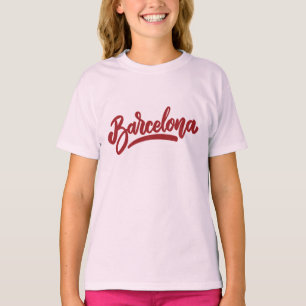 Aangepaste naam / tekst Barcelona T-shirt