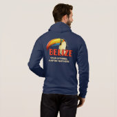 Aangepaste naam & tekst BELIZE Toucan Hoodie (Achterkant volledig)