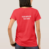 Aangepaste naam / tekst Berlijn Duitsland Coördina T-shirt (Achterkant)