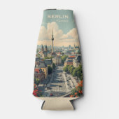 Aangepaste naam & tekst Berlijn, Duitsland Flesjeskoeler (Voorkant)