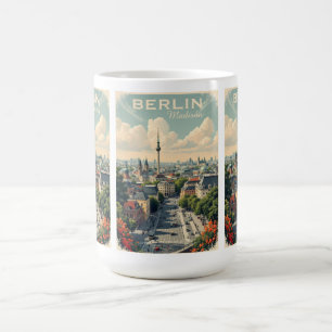 Aangepaste naam & tekst Berlijn, Duitsland Koffiemok