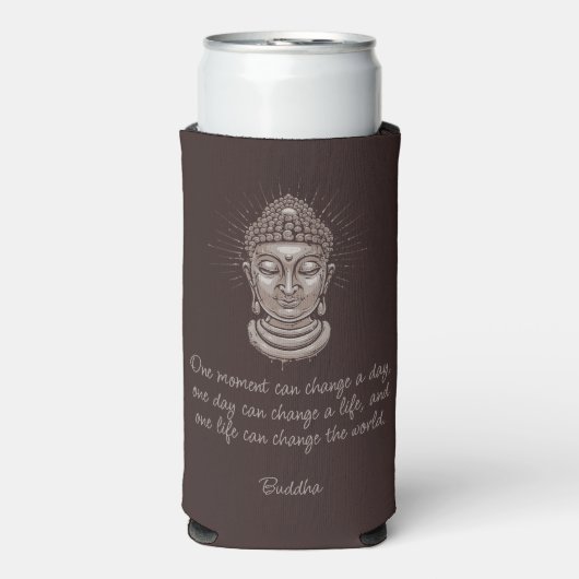 Aangepaste Naam & Tekst Boeddha Citaten Seltzer Blikjeskoeler (Seltzer Voorkant)