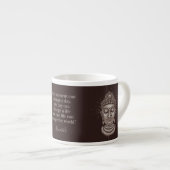 Aangepaste naam & tekst Boeddha Quote Espresso Kop (Voorkant rechts)