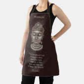 Aangepaste naam & tekst Boeddha Quote Schort (Insitu)