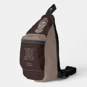 Aangepaste naam & tekst Boeddha Quote Sling Bag (Rechterhoek)