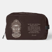 Aangepaste naam & tekst Boeddha Quote Toilettasje (Achterkant)
