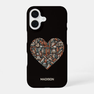 Aangepaste naam / Tekst Boekenliefhebbers iPhone 16 Hoesje