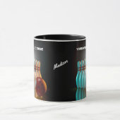 Aangepaste naam & tekst Bowling Strike Mok (Midden)