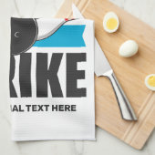 Aangepaste naam & tekst Bowling Strike Theedoek (Quarter Fold)