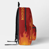 Aangepaste naam / tekst brandweerman bedrukte rugzak (Links)