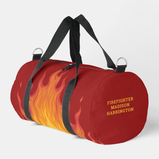 Aangepaste naam / tekst brandweerman plunjezak (Linkerhoek)