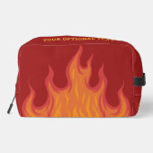 Aangepaste naam / tekst brandweerman toilettasje (Achterkant)