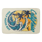 Aangepaste naam / tekst California Surfen Badmat (Voorkant)