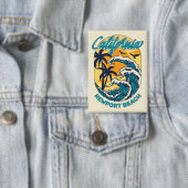Aangepaste naam / tekst California Surfen Button (Insitu)