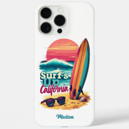 Aangepaste naam / tekst California Surfen iPhone 16 Pro Max Hoesje