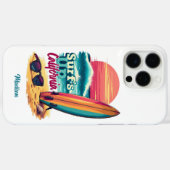 Aangepaste naam / tekst California Surfen Case-Mate iPhone Case (Achterkant (horizontaal))