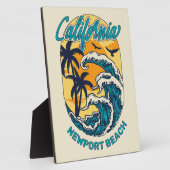 Aangepaste naam / tekst California Surfen Fotoplaat (Zijkant)