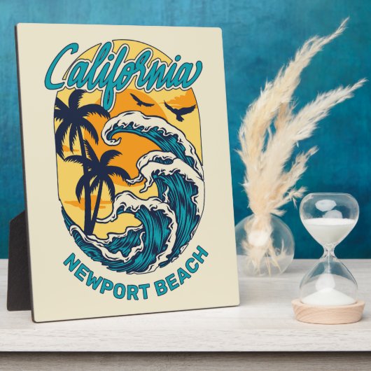 Aangepaste naam / tekst California Surfen Fotoplaat (Zijkant)