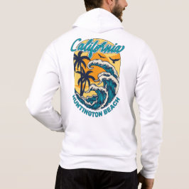 Aangepaste naam / tekst California surfen Hoodie
