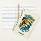 Aangepaste naam / tekst California Surfen Notitieboek (Binnen)
