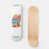 Aangepaste naam / tekst California Surfen Persoonlijk Skateboard (Voorkant)