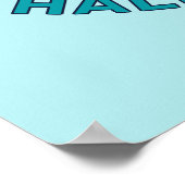 Aangepaste naam / tekst California Surfen Poster (Hoek)