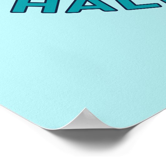 Aangepaste naam / tekst California Surfen Poster (Hoek)