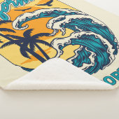Aangepaste naam / tekst California Surfen Sherpa Deken (3/4)