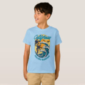 Aangepaste naam / tekst California Surfen T-shirt (Voorkant volledig)