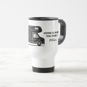 Aangepaste naam & tekst camper reisbeker