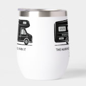 Aangepaste naam & tekst Camper Van (Rechts)