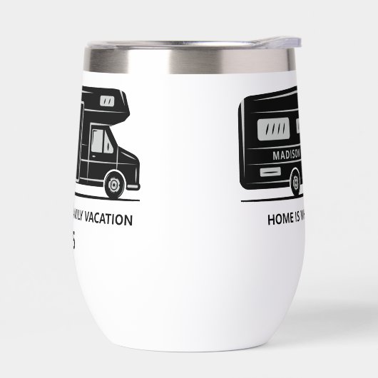 Aangepaste naam & tekst Camper Van (Links)