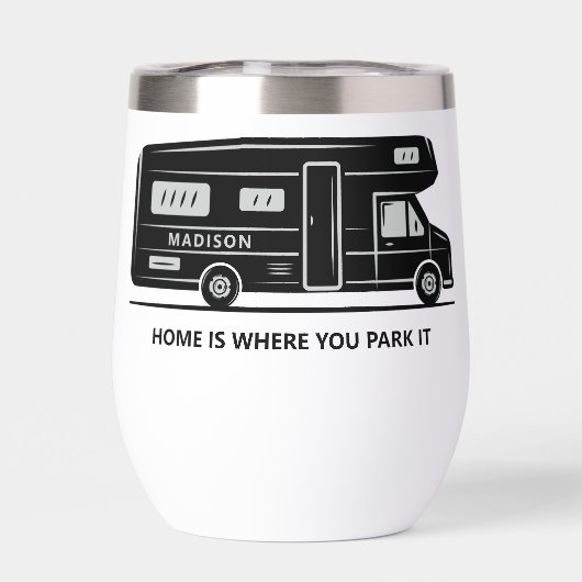 Aangepaste naam & tekst Camper Van (Achterkant)