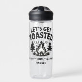 Aangepaste naam & tekst Camping Waterfles (Voorkant)