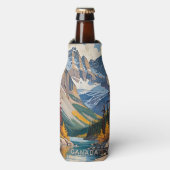 Aangepaste naam & tekst Canada Reizen Poster Flesjeskoeler (Fles Voorkant)