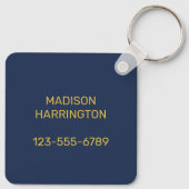 Aangepaste naam / tekst Cape Cod Massachusetts Sleutelhanger (Achterkant)