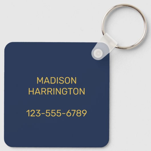 Aangepaste naam / tekst Cape Cod Massachusetts Sleutelhanger (Achterkant)