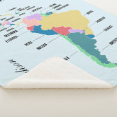 Aangepaste naam & tekst Centraal & Zuid-Amerika Sherpa Deken (3/4)