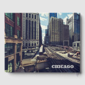 Aangepaste naam / tekst Chicago Gastenboek (Achterkant)