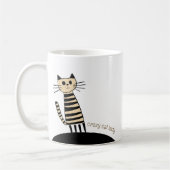 Aangepaste Naam & Tekst Crazy Cat Lady Koffiemok (Links)